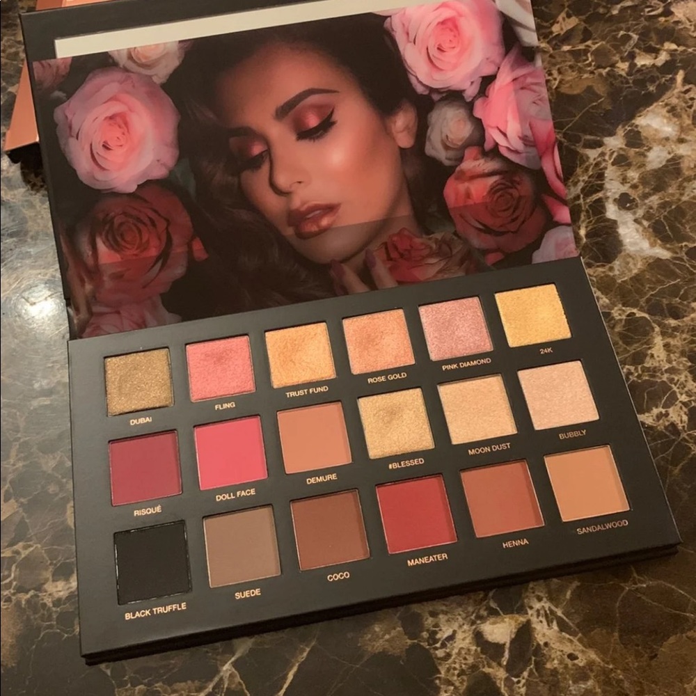 100% authentic huda beauty remastered rose gold